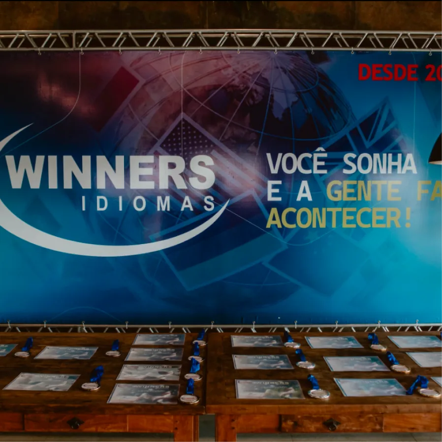 Evento de formatura da Winners Idiomas
