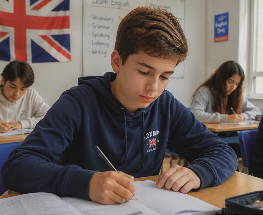 Aluno do curso Teens Club